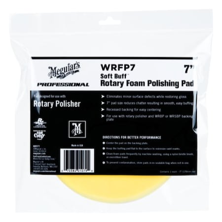 Meguiars PAD POLISHING SOFT BUFF ROTARY FOAM 7" MGWRFP7